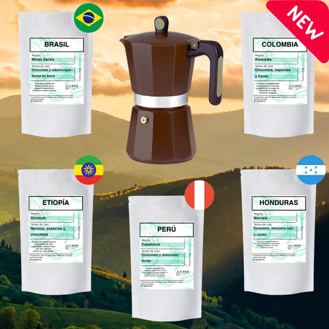 Pack regalo cafetera Monix New Cream + Degustación café orígenes – Ciano  Coffee