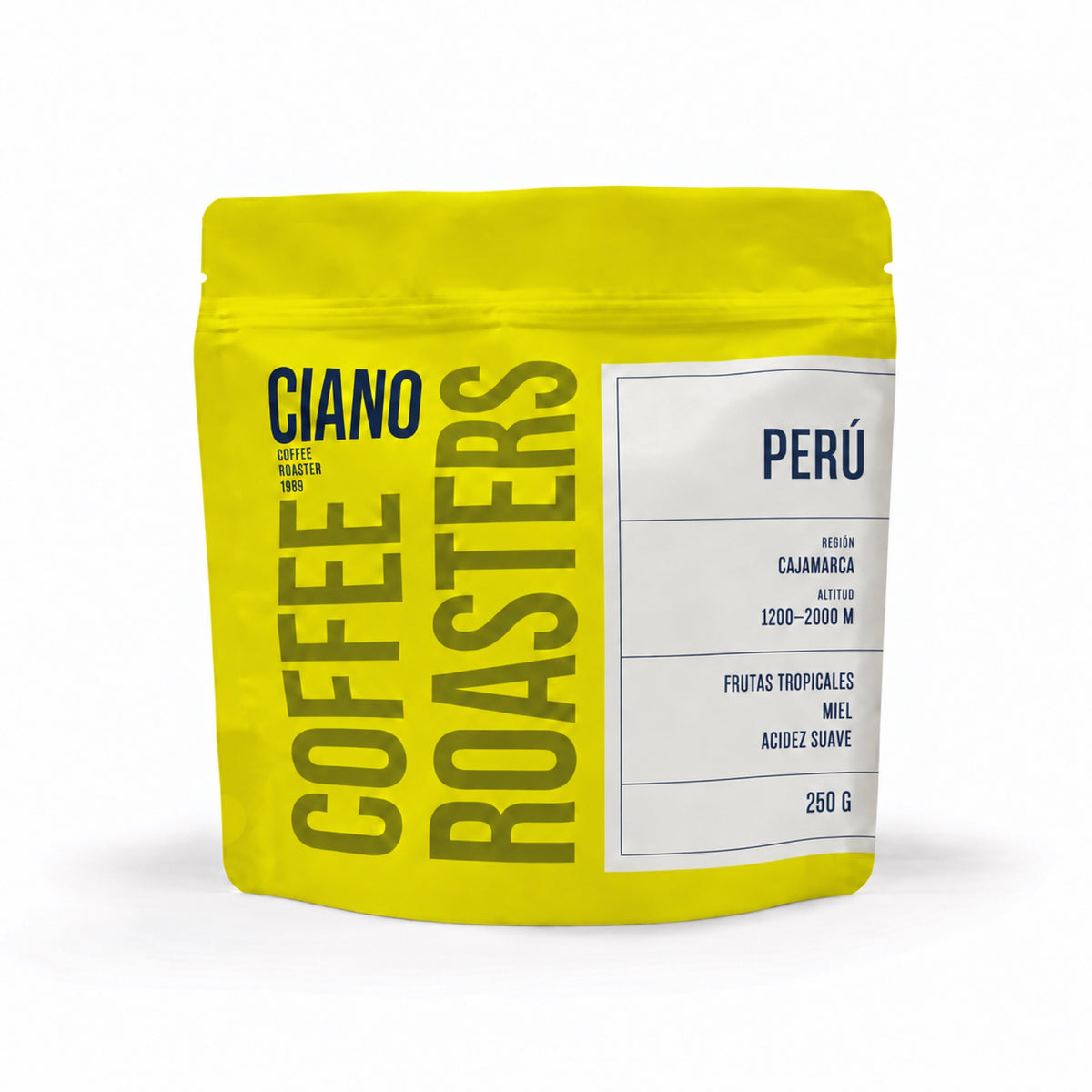 Bolsa de café Ciano Perú · ciano2026