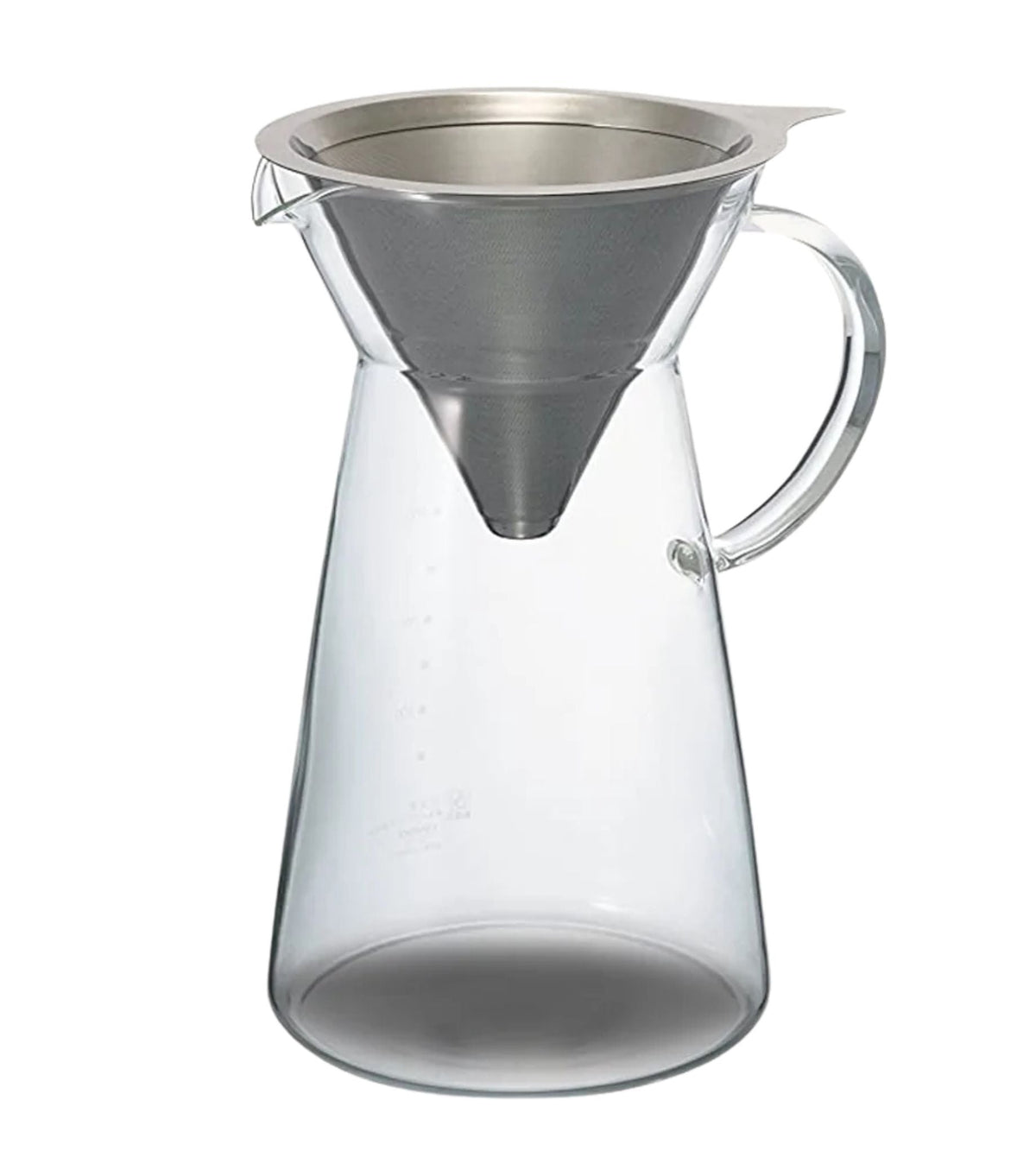 Ciano Coffee Equipamiento Decantador con dripper de metal de Hario