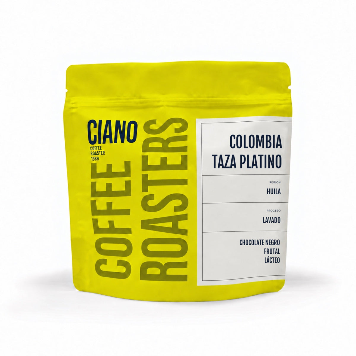 Bossa de cafè Ciano Colòmbia Taza Platino