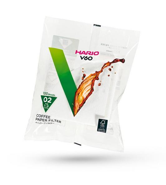 Filtro Papel V60 02 Natural Hario (100 Uds.)