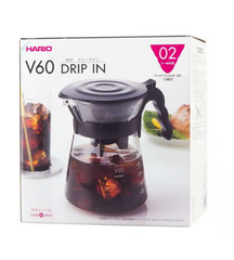 Caja del Hario V60 Drip-in, cafetera de goteo compacta para preparar café filtrado