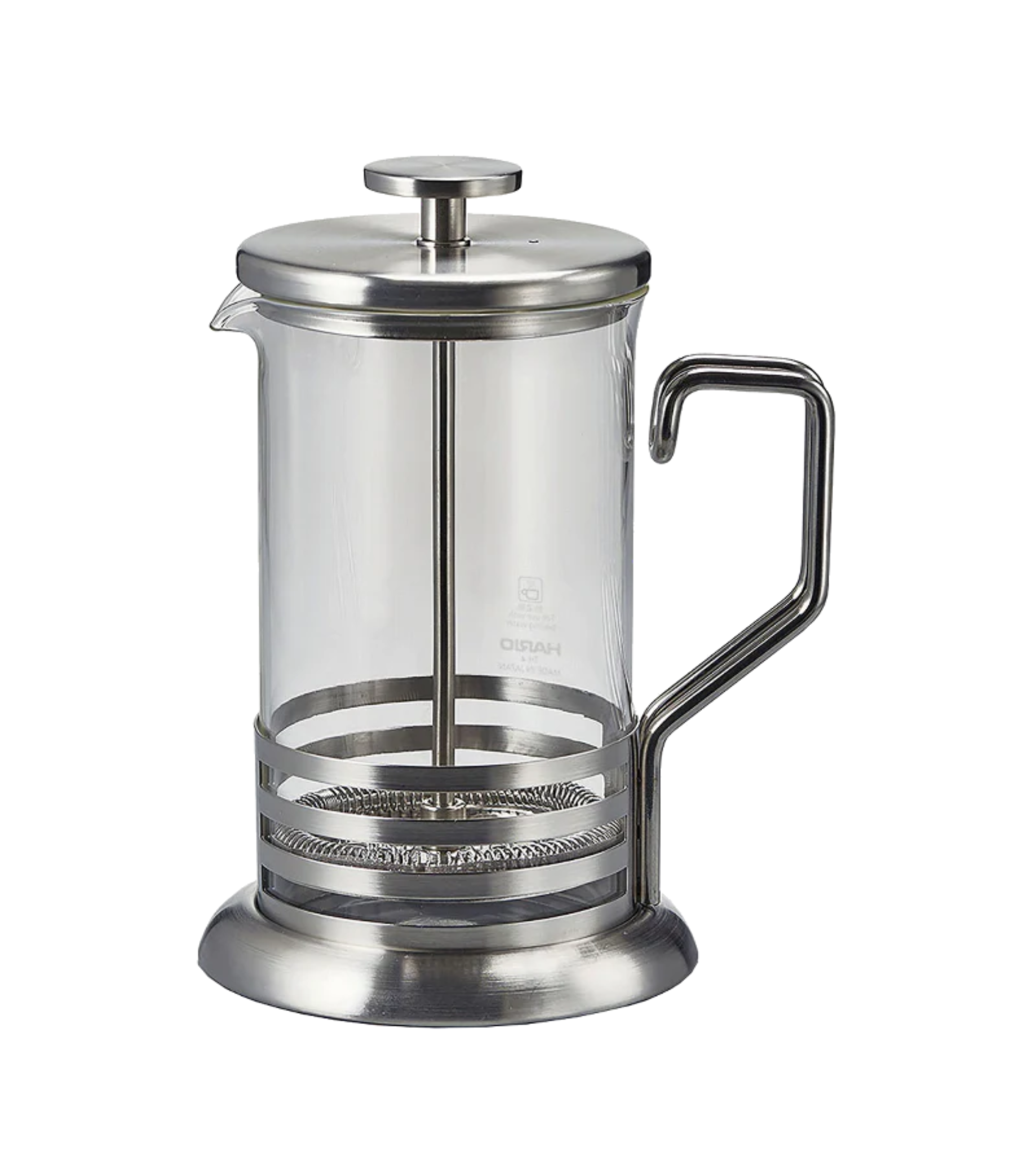 Prensa Francesa 600ml Hario, vista frontal del producto para preparar café filtrado